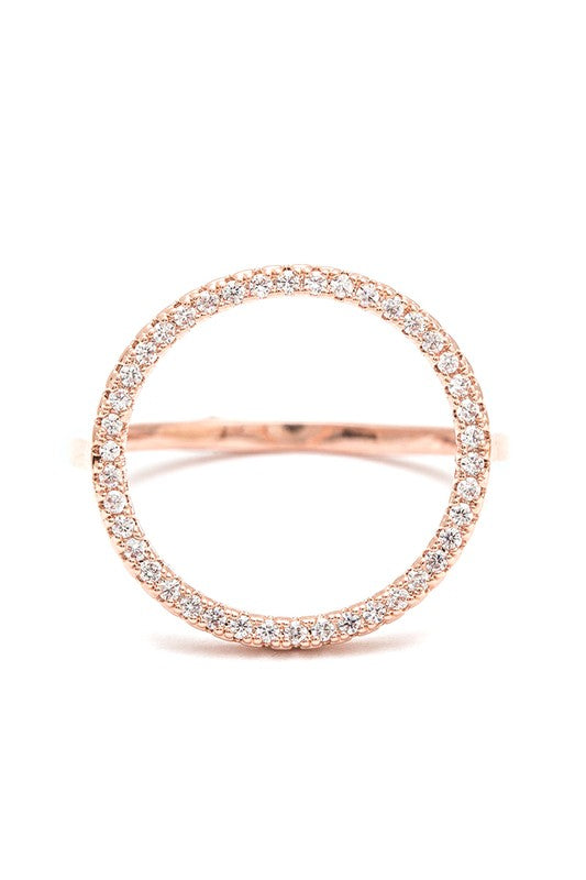 CZ Circle Iconic Ring