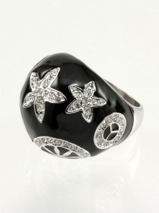 Enamel Flower Ring